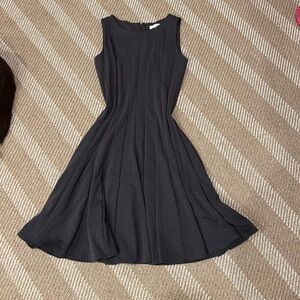 Elegant Charcoal Sleeveless Dress